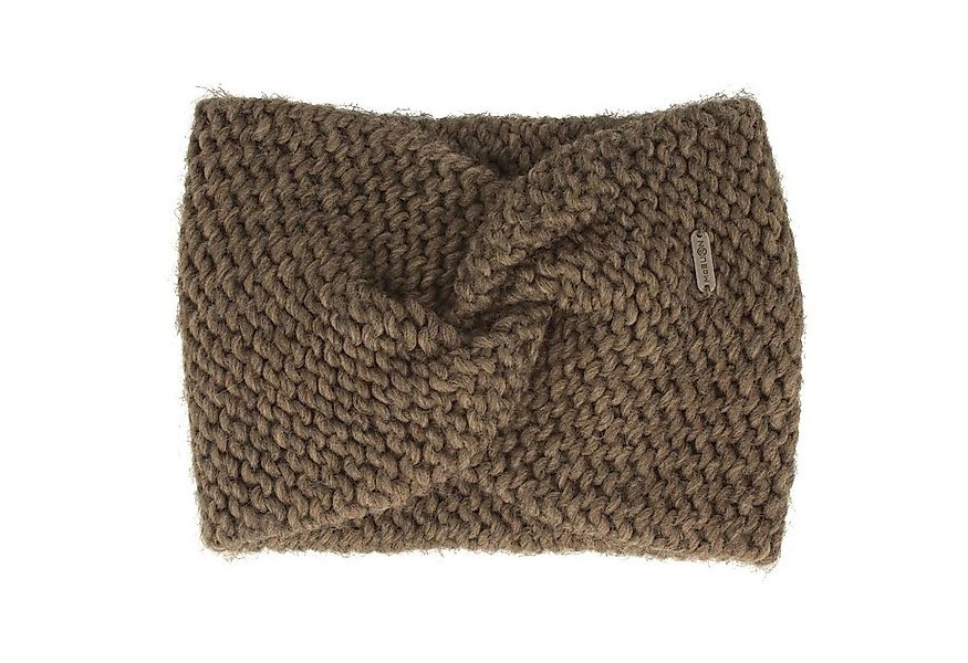 McBurn Stirnband breites Strick mit Knoten aus Alpaka & Wollmix günstig online kaufen