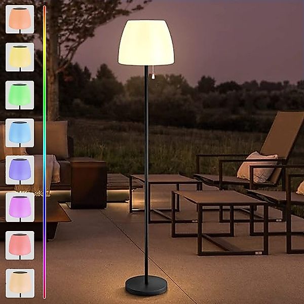 PRIISF LED Stehlampe kabellos Stehleuchte Solar günstig online kaufen
