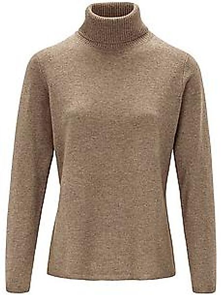 Rollkragen-Pullover aus Schurwolle und Kaschmir include beige günstig online kaufen