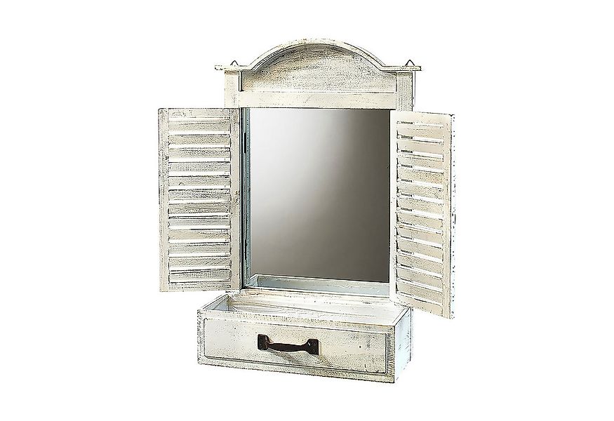 Kobolo Dekoobjekt Dekofenster mit Spiegel und Pflanzschale white günstig online kaufen