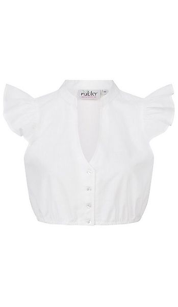 Nübler Dirndlbluse Dirndlbluse Valeria Kurzarm in Weiß von Nübler günstig online kaufen