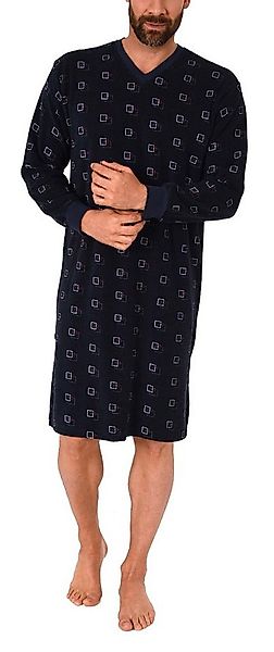Normann Nachthemd Herren Frottee Nachthemd langarm mit Bündchen - auch in Ü günstig online kaufen