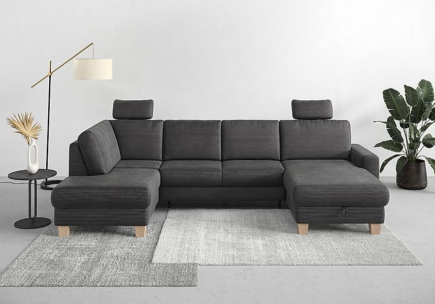 Home affaire Wohnlandschaft "Summer U-Form", mit oder ohne Bettfunktion und günstig online kaufen