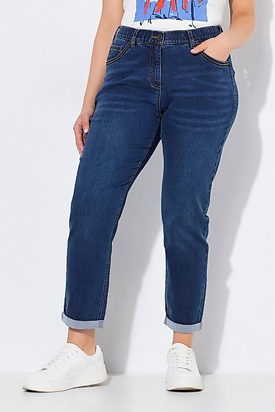 Ulla Popken Regular-fit-Jeans Boyfriend-Jeans weites Bein 5-Pocket-Hose rec günstig online kaufen