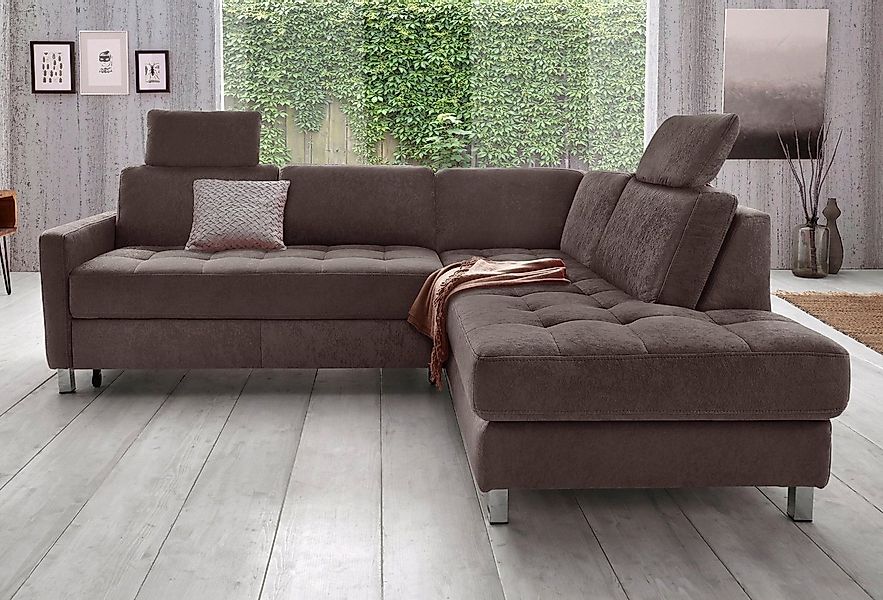 sit&more Ecksofa "Pablo L-Form", wahlweise mit Bettfunktion günstig online kaufen