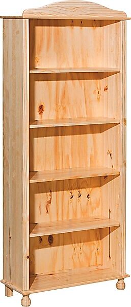 Möbilia Bücherregal "Chur" mit gedrechselten Füßen günstig online kaufen