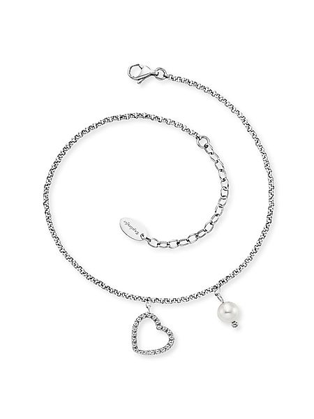 Engelsrufer Fußkette Herz, ERFS-HEART-PE, Made in günstig online kaufen