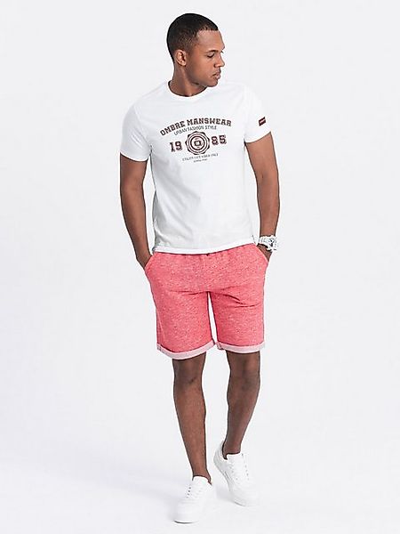 OMBRE Sweatshorts Herren-Sweatshorts aus Melange-Stoff LOOSE FIT günstig online kaufen