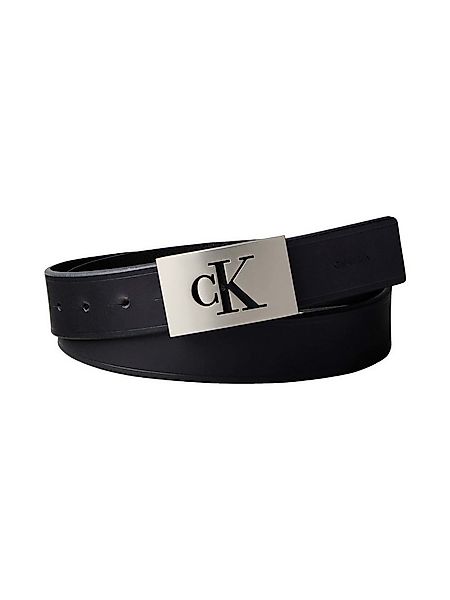 Calvin Klein Ledergürtel SSNL MONO PLAQUE 35MM FIXED Größenverstellbar mit günstig online kaufen
