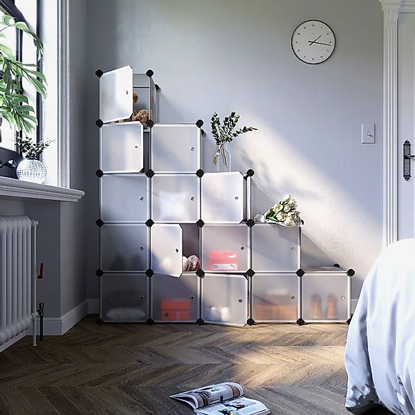 SONGMICS Kleiderschrank LPC44BS 16 Würfel DIY günstig online kaufen