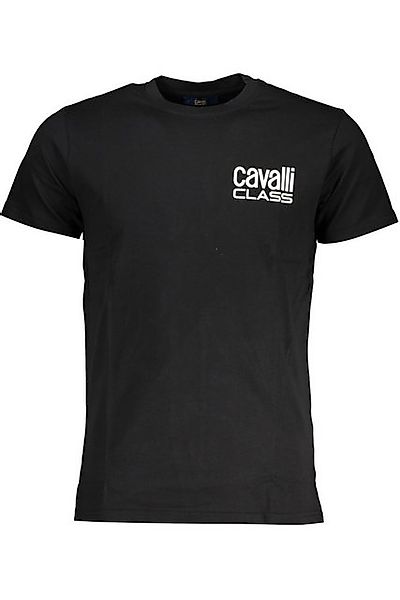 Cavalli Class T-Shirt Elegantes Herren Kurzarm-T-Shirt Schwarz mit günstig online kaufen