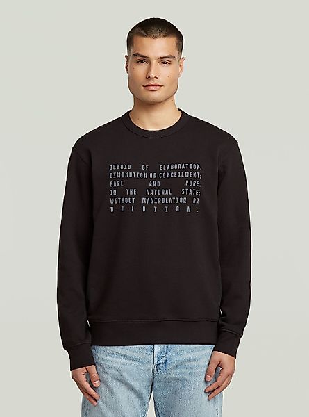G-STAR Longpullover "Text Graphic Sweatshirt" günstig online kaufen