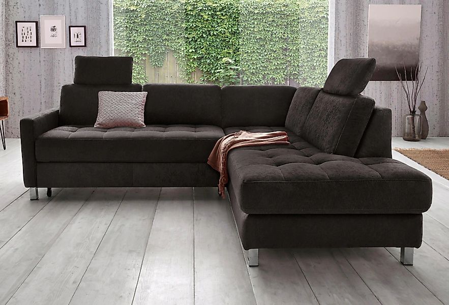 sit&more Ecksofa "Pablo L-Form" wahlweise mit Bettfunktion günstig online kaufen