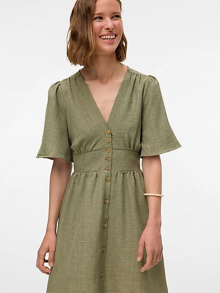 Vero Moda Minikleid "VMMELANEY 2/4 SHORT DRESS WVN NOOS" Sommerkleid, Kunsf günstig online kaufen