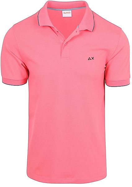 Sun68 Poloshirt Small Stripe Collar Rosa - Größe XL günstig online kaufen