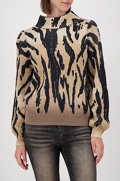 Monari Strickpullover Regular fit mit Stehkragen günstig online kaufen