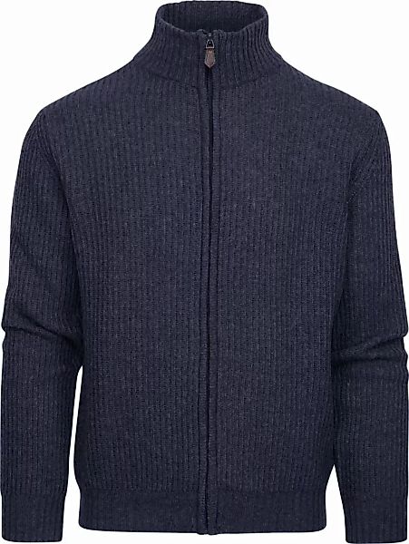 Suitable Strickjacke Wool Blend Navy - Größe M günstig online kaufen