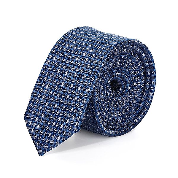 Pfundskerl Extralange Seidenkrawatte mit Webmuster Farbe blau Größe: One Si günstig online kaufen