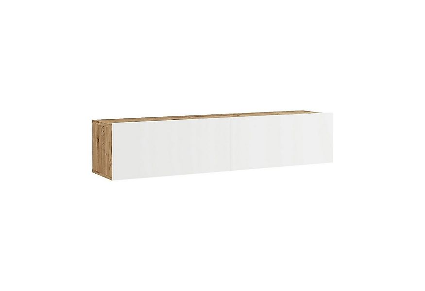 en.casa TV-Schrank »Lapinlahti« 140x31,5x29,5cm Eiche rustikal/Weiß günstig online kaufen