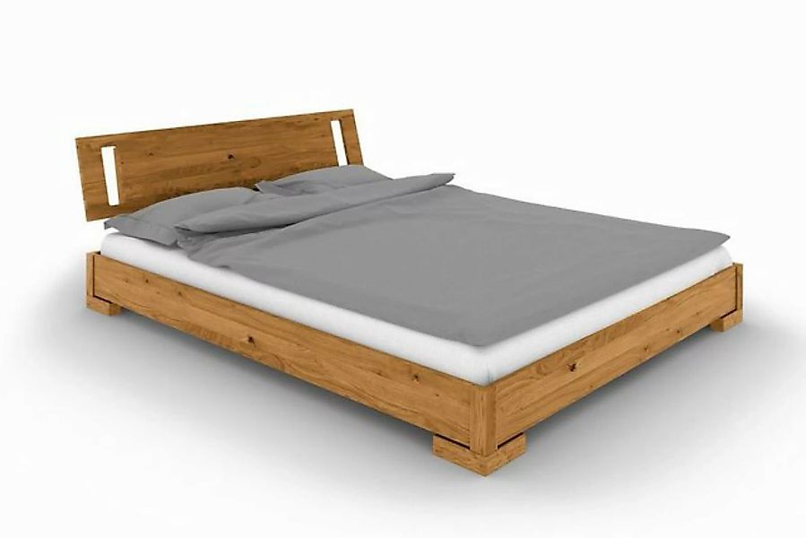 byoak Bett VENTO E-7 200 x 210 aus Massivholz, mit Holzkopfteil, Naturgeölt günstig online kaufen