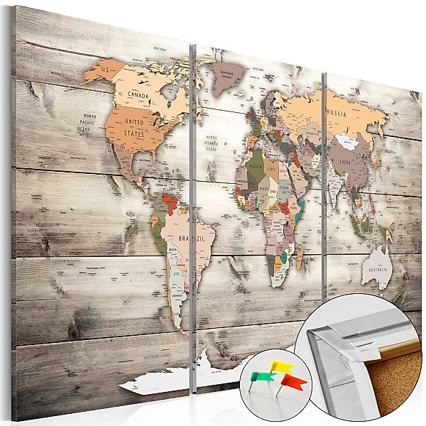 Korkbild - History Of Travel [cork Map] günstig online kaufen