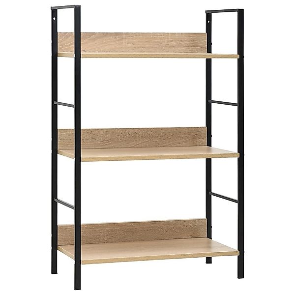 vidaXL Bücherregal Bücherregal 3 Regalböden Eiche günstig online kaufen