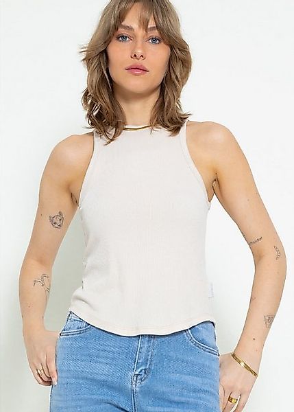 SASSYCLASSY Tanktop Geripptes Basic Tanktop Ärmelloses günstig online kaufen