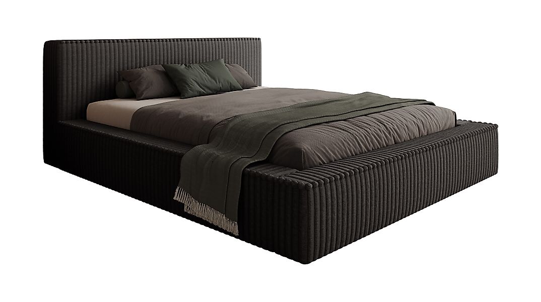 Goldstoff Polsterbett Veloria mit Bettkasten und günstig online kaufen