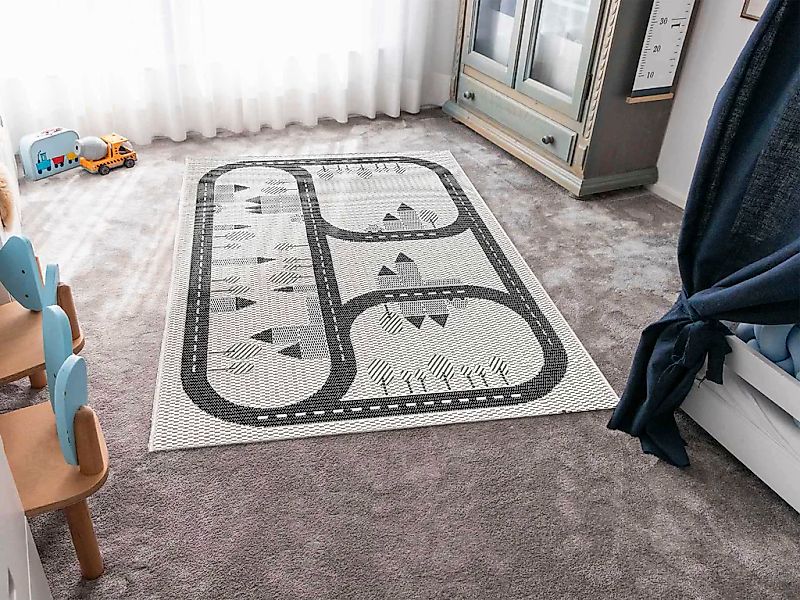 Primaflor-Ideen in Textil Kinderteppich "CABANE - Streets" rechteckig 3 Höh günstig online kaufen