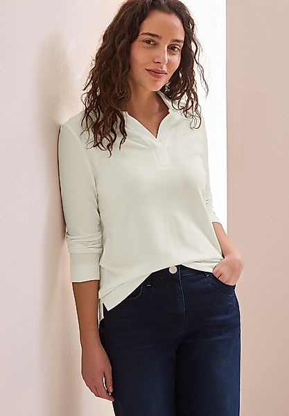 CECIL 3/4-Arm-Shirt mit Polokragen günstig online kaufen