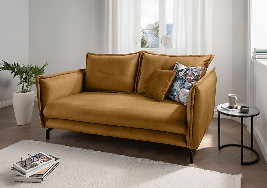 Home affaire 3-Sitzer "LAVA Breite 198 cm, modern und elegant, aktuelle Kis günstig online kaufen