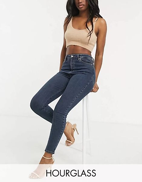 ASOS DESIGN – Lift and Contour – Jeans mit engem Schnitt und hohem Bund in günstig online kaufen