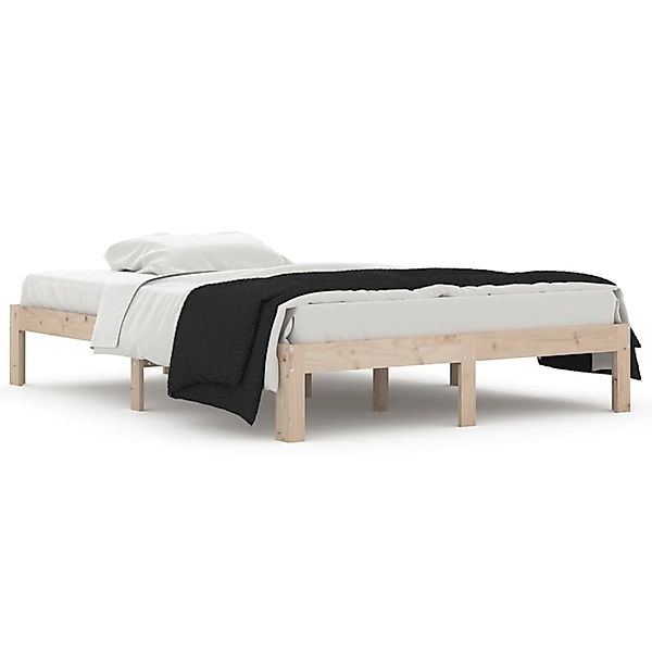 vidaXL Bett Massivholzbett 135x190 cm günstig online kaufen