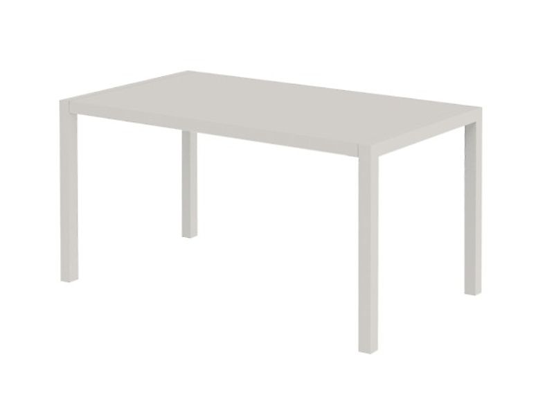Outdoor Tisch140x80x75 cm perlweiß günstig online kaufen