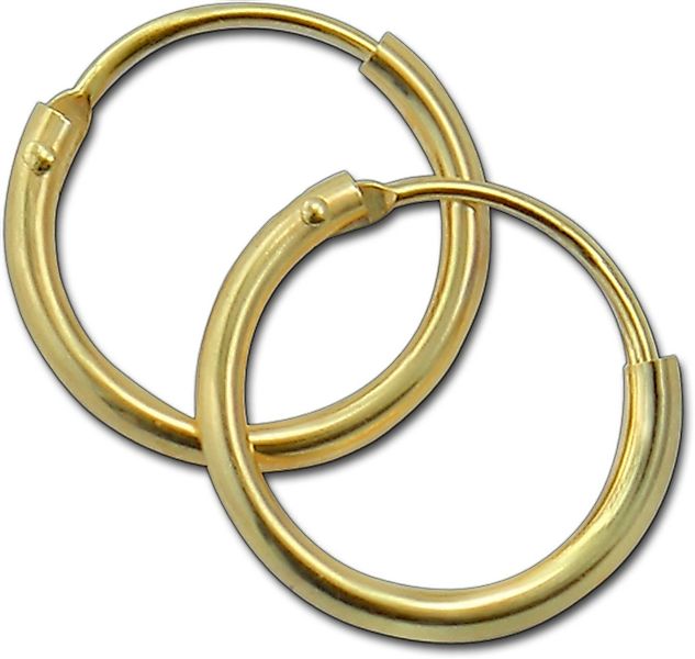 GoldDream Paar Creolen GoldDream Gold Creole 13mm Ohrring 8K (Creole), Dame günstig online kaufen
