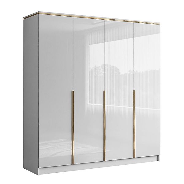 Lookway Kleiderschrank AURORA 4D in Weiß günstig online kaufen