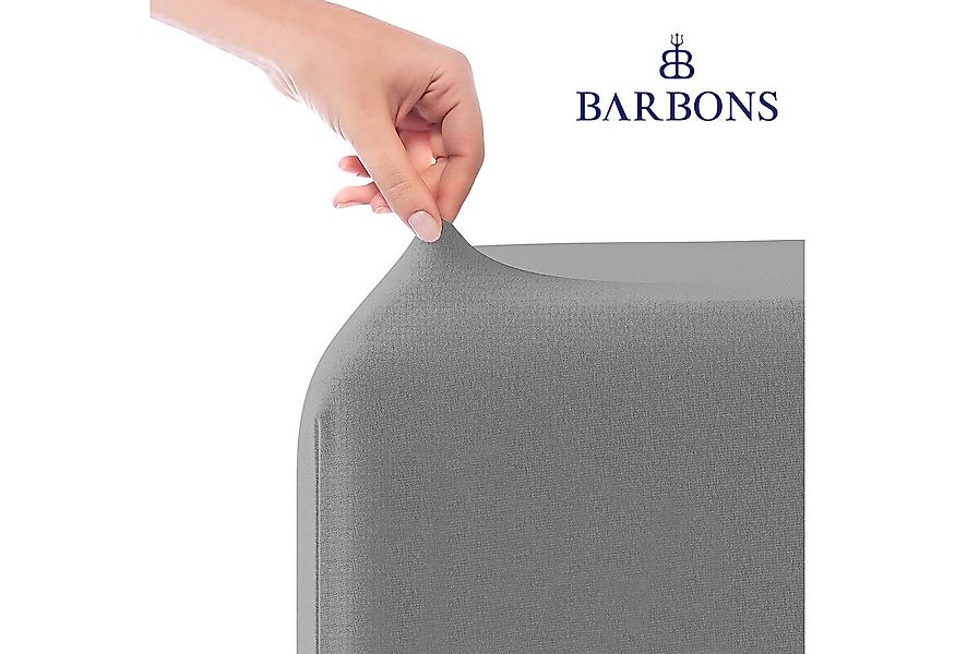 BARBONS Spannbettlaken Jersey Bettlaken, 145 g/m² Spannbetttuch, bis zu 25c günstig online kaufen