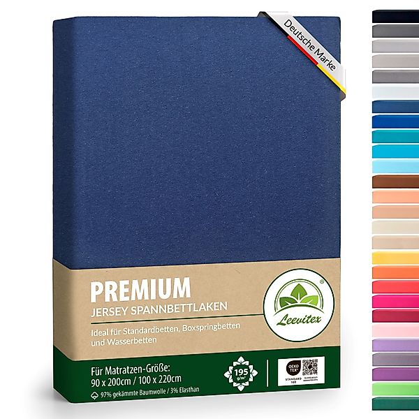leevitex® Spannbettlaken Spannbettlaken Premium Elasthan, Gummizug: günstig online kaufen