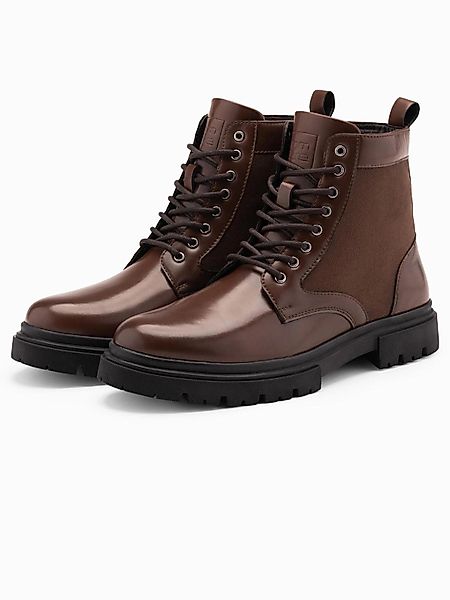 OMBRE Herren-Trapperstiefel mit hohem Schaft aus günstig online kaufen