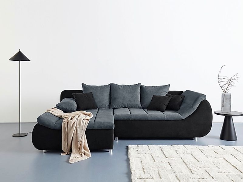 Home affaire Ecksofa »Imola, elegant und modern, aktuelle Steppung im Sitz, günstig online kaufen
