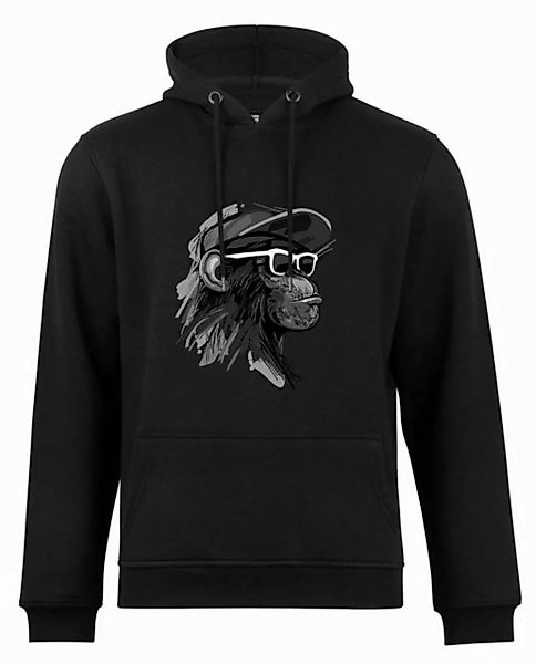 Cotton Prime® Hoodie mit Affenmotiv - Cool Monkey mit Brille mit weichem In günstig online kaufen