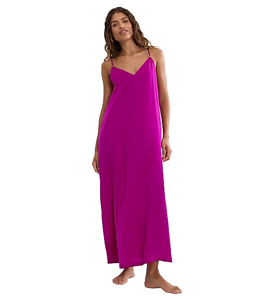 Triumph Sommerkleid "Summer Satin Dress" tiefer V-Ausschnitt, schmale Träge günstig online kaufen