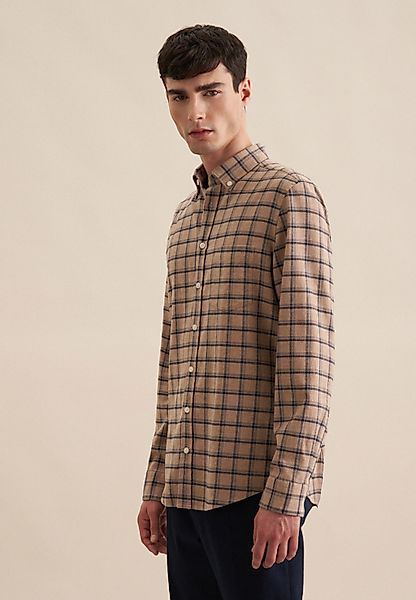 seidensticker Businesshemd "Schwarze Rose", Slim Langarm Button-Down-Kragen günstig online kaufen