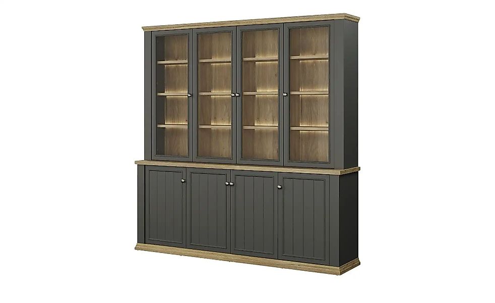 Bücherschrank  Countryside ¦ grau ¦ Maße (cm): B: 198,5 H: 202,1 T: 43.3 Sc günstig online kaufen