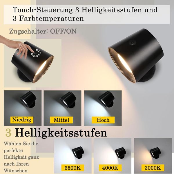 Nettlife LED Wandleuchte Wandlampe Touch 3 günstig online kaufen