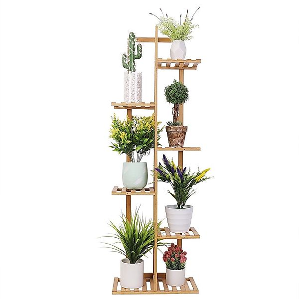unho Standregal Pflanzenregal Holz, Blumenständer mehrstöckig günstig online kaufen