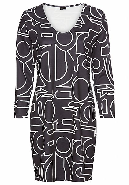 Laura Scott Shirtkleid Ohne Taschen mit modernem Allover-Print günstig online kaufen