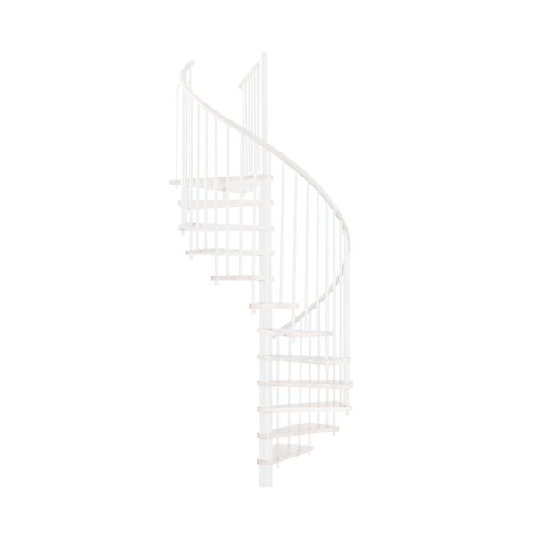 Minka Spindeltreppe Spiral Wood Weiß-Weiß 160 cm Raumhöhe bis 305 cm günstig online kaufen