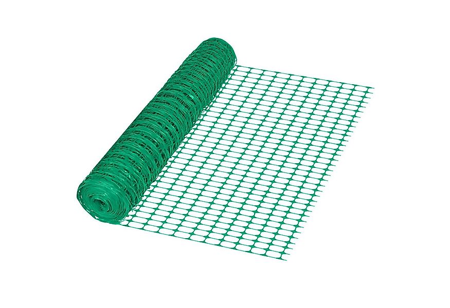 FIVMEN Gartenzaun Absperrzaun aus Kunststoff Bauzaun Orange/Grün, Warnzaun günstig online kaufen