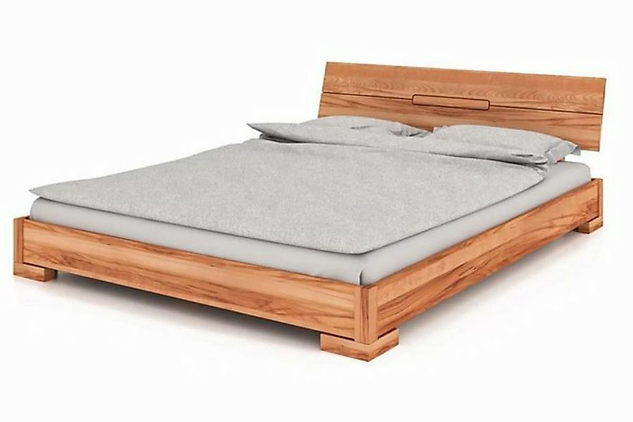 byoak Bett VENTO E-9 140 x 200 aus Massivholz, mit Holzkopfteil, Naturgeölt günstig online kaufen